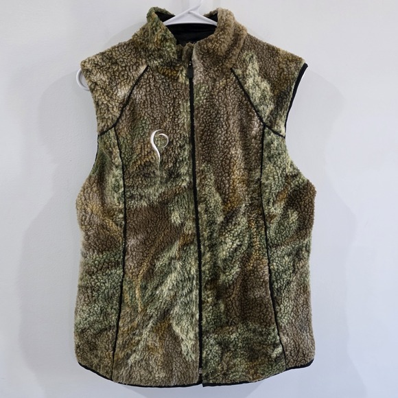 Prois Jackets & Blazers - Prois Hunting Apparel Womens Vest Size Large Camo Outdoor Sherpa